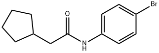 N-(4-bromophenyl)-2-cyclopentylacetamide Struktur