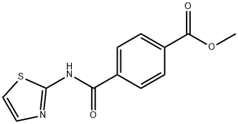 methyl 4-[(1,3-thiazol-2-ylamino)carbonyl]benzoate Struktur