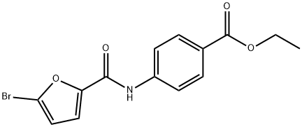 ethyl 4-[(5-bromo-2-furoyl)amino]benzoate Struktur