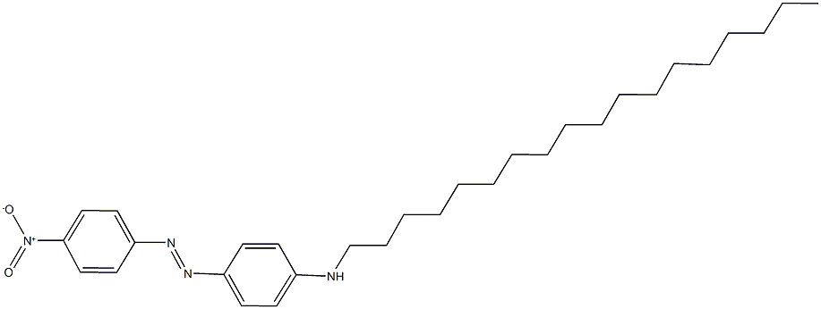 1-{4-nitrophenyl}-2-[4-(octadecylamino)phenyl]diazene Struktur