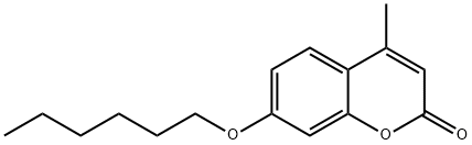 7-(hexyloxy)-4-methyl-2H-chromen-2-one Struktur