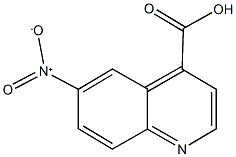 6-nitro-4-quinolinecarboxylic acid Struktur