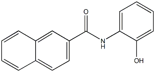 N-(2-hydroxyphenyl)-2-naphthamide Struktur