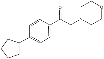 1-(4-cyclopentylphenyl)-2-(4-morpholinyl)ethanone Struktur