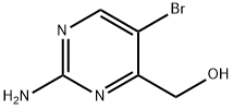 (2-amino-5-bromo-4-pyrimidinyl)methanol Struktur