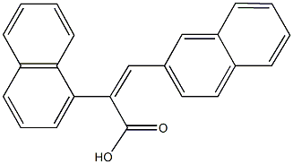 2-(1-naphthyl)-3-(2-naphthyl)acrylicacid Struktur