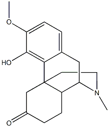 3-hydroxy-4-methoxy-17-methyl-17-azatetracyclo[7.5.3.0~1,10~.0~2,7~]heptadeca-2,4,6-trien-13-one Struktur