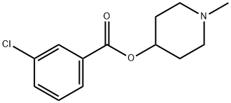 1-methyl-4-piperidinyl 3-chlorobenzoate Struktur