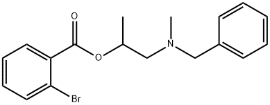 2-[benzyl(methyl)amino]-1-methylethyl 2-bromobenzoate Struktur