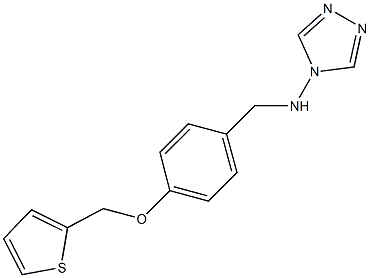 N-[4-(2-thienylmethoxy)benzyl]-N-(4H-1,2,4-triazol-4-yl)amine Struktur