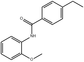 4-ethyl-N-(2-methoxyphenyl)benzamide Struktur