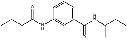 N-(sec-butyl)-3-(butyrylamino)benzamide Struktur