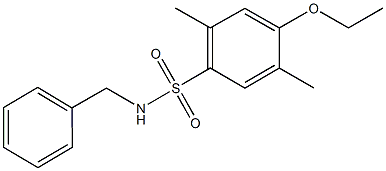 N-benzyl-4-ethoxy-2,5-dimethylbenzenesulfonamide Struktur