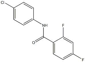 N-(4-chlorophenyl)-2,4-difluorobenzamide Struktur