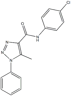 N-(4-chlorophenyl)-5-methyl-1-phenyl-1H-1,2,3-triazole-4-carboxamide Struktur