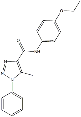 N-(4-ethoxyphenyl)-5-methyl-1-phenyl-1H-1,2,3-triazole-4-carboxamide Struktur