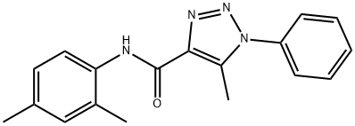 N-(2,4-dimethylphenyl)-5-methyl-1-phenyl-1H-1,2,3-triazole-4-carboxamide Struktur