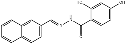 2,4-dihydroxy-N'-(2-naphthylmethylene)benzohydrazide Struktur