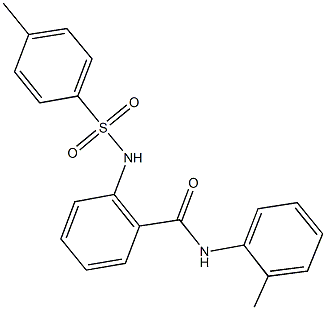 N-(2-methylphenyl)-2-{[(4-methylphenyl)sulfonyl]amino}benzamide Struktur