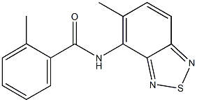 2-methyl-N-(5-methyl-2,1,3-benzothiadiazol-4-yl)benzamide Struktur