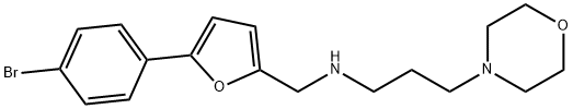 N-{[5-(4-bromophenyl)-2-furyl]methyl}-N-[3-(4-morpholinyl)propyl]amine Struktur