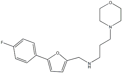 N-{[5-(4-fluorophenyl)-2-furyl]methyl}-N-[3-(4-morpholinyl)propyl]amine Struktur