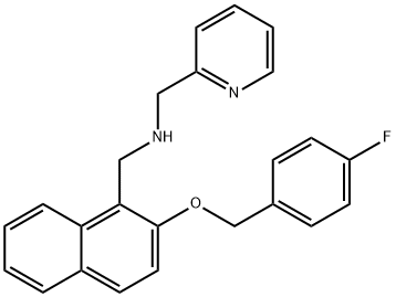 N-({2-[(4-fluorobenzyl)oxy]-1-naphthyl}methyl)-N-(2-pyridinylmethyl)amine Struktur