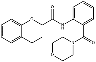 2-(2-isopropylphenoxy)-N-[2-(4-morpholinylcarbonyl)phenyl]acetamide Struktur