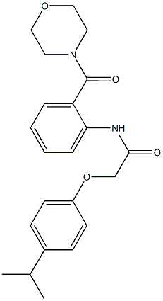 2-(4-isopropylphenoxy)-N-[2-(4-morpholinylcarbonyl)phenyl]acetamide Struktur