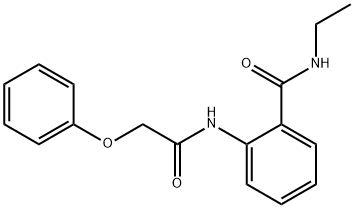 N-ethyl-2-[(phenoxyacetyl)amino]benzamide Struktur