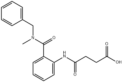 4-(2-{[benzyl(methyl)amino]carbonyl}anilino)-4-oxobutanoic acid Struktur