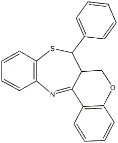 7-phenyl-6a,7-dihydro-6H-chromeno[3,4-c][1,5]benzothiazepine Struktur