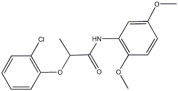 2-(2-chlorophenoxy)-N-(2,5-dimethoxyphenyl)propanamide Struktur