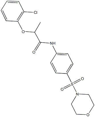 2-(2-chlorophenoxy)-N-[4-(4-morpholinylsulfonyl)phenyl]propanamide Struktur