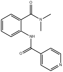 N-{2-[(dimethylamino)carbonyl]phenyl}isonicotinamide Struktur