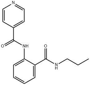 N-{2-[(propylamino)carbonyl]phenyl}isonicotinamide Struktur