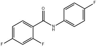 2,4-difluoro-N-(4-fluorophenyl)benzamide Struktur