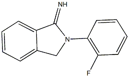 2-(2-fluorophenyl)-1-isoindolinimine Struktur