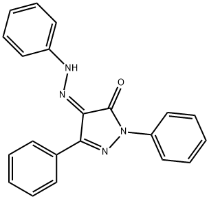 1,3-diphenyl-1H-pyrazole-4,5-dione 4-(phenylhydrazone) Struktur