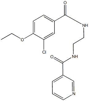 N-{2-[(3-chloro-4-ethoxybenzoyl)amino]ethyl}nicotinamide Struktur