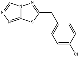 6-(4-chlorobenzyl)[1,2,4]triazolo[3,4-b][1,3,4]thiadiazole Struktur