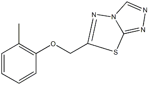 6-[(2-methylphenoxy)methyl][1,2,4]triazolo[3,4-b][1,3,4]thiadiazole Struktur