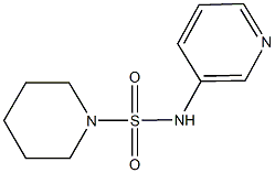 N-(3-pyridinyl)-1-piperidinesulfonamide Struktur