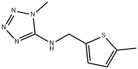 N-(1-methyl-1H-tetraazol-5-yl)-N-[(5-methyl-2-thienyl)methyl]amine Struktur