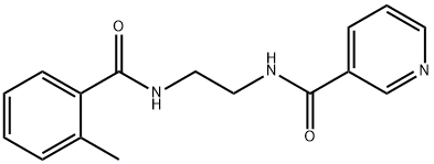 N-{2-[(2-methylbenzoyl)amino]ethyl}nicotinamide Struktur