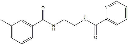 N-{2-[(3-methylbenzoyl)amino]ethyl}-2-pyridinecarboxamide Struktur