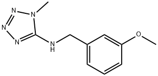 N-(3-methoxybenzyl)-N-(1-methyl-1H-tetraazol-5-yl)amine Struktur