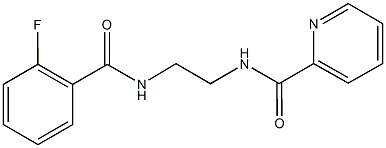 N-{2-[(2-fluorobenzoyl)amino]ethyl}-2-pyridinecarboxamide Struktur