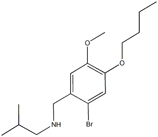 N-(2-bromo-4-butoxy-5-methoxybenzyl)-N-isobutylamine Struktur