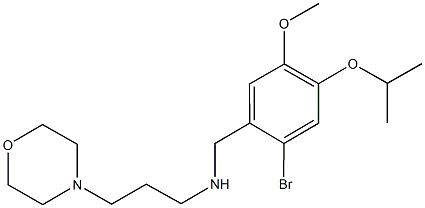 N-(2-bromo-4-isopropoxy-5-methoxybenzyl)-N-[3-(4-morpholinyl)propyl]amine Struktur